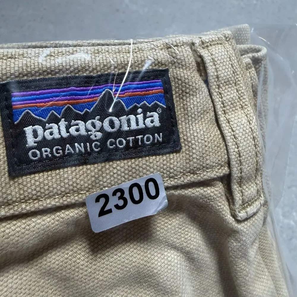 Patagonia Stand Up Shorts Men’s 34 Tan Organic Cotton Canvas 6”Heritage VTG